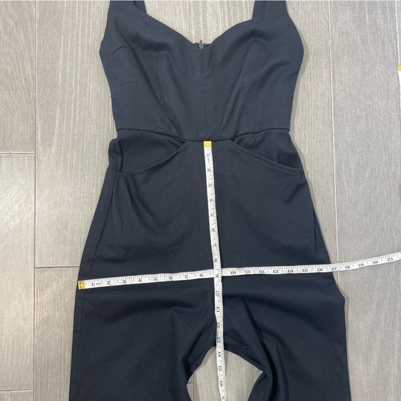 Reformation Black Twill Jumpsuit Net a Porter Exclusive Size 2 Pockets Rare - Picture 15 of 16